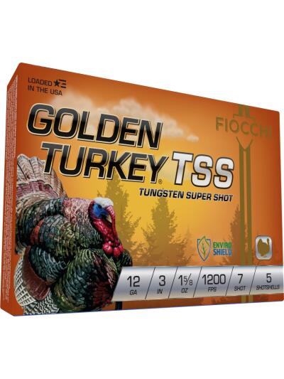 FIOCCHI GOLDEN TURKEY TSS AMO 12GA 3 IN 1 5/8 OZ #7 1200 FPS 5RD ( 10 BOXES PER CASE )