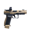CENTURY CANIK TTI COMBAT W/MECANIC OPTIC 9MM PISTL 4.6" 2-18RD