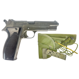 NAVY ARMS MAC 50 PISTOLS SURPLUS 9MM PISTOL W/ HLSTER, CLEANING KIT, LANYARD, ORIGINAL FRENCH MANUAL - Image 1