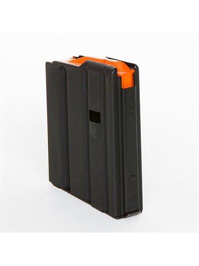 10-ROUND .223 AR BLK MAGAZINE W/ORANGE FOLLOWER