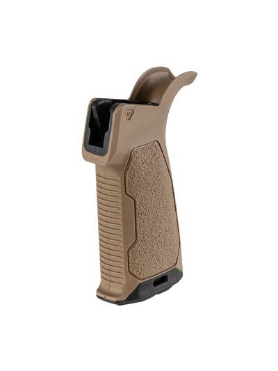 AR-15 RUBBER OVERMOLD PISTOL GRIP 15-DEGREE FDE