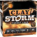 CLAY STORM 12 GAUGE 2-3/4'' 1-1/8OZ #8 SHOT 1165 FPS 25/BOX