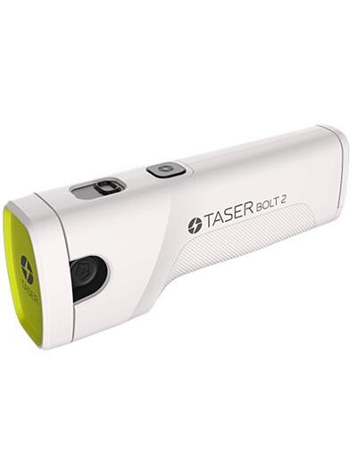 BOLT 2 RANGED & DIRECT CONTACT STUN GUN W/LED & LASER WHITE