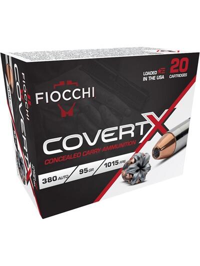COVERTX 380 ACP 95GR JACKETED HOLLOW POINT 20/BOX