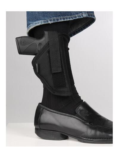 BULLDOG ANKLE HOLSTER RH BLACK - MOST REVOLVERS 2"-2 1/2" BBL